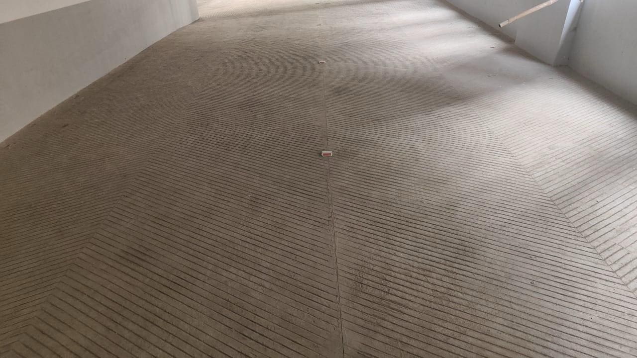 Stamped concrete with random stone design